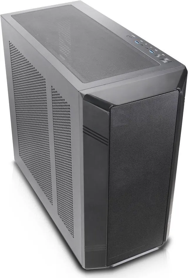 Alt view image 3 of 10 - Rosewill Helium NAS ATX Mid Tower Computer Case, Mesh Panel, 4x 140mm PWM Fan, Ideal for DIY NAS, media servers, or small business applications - Black