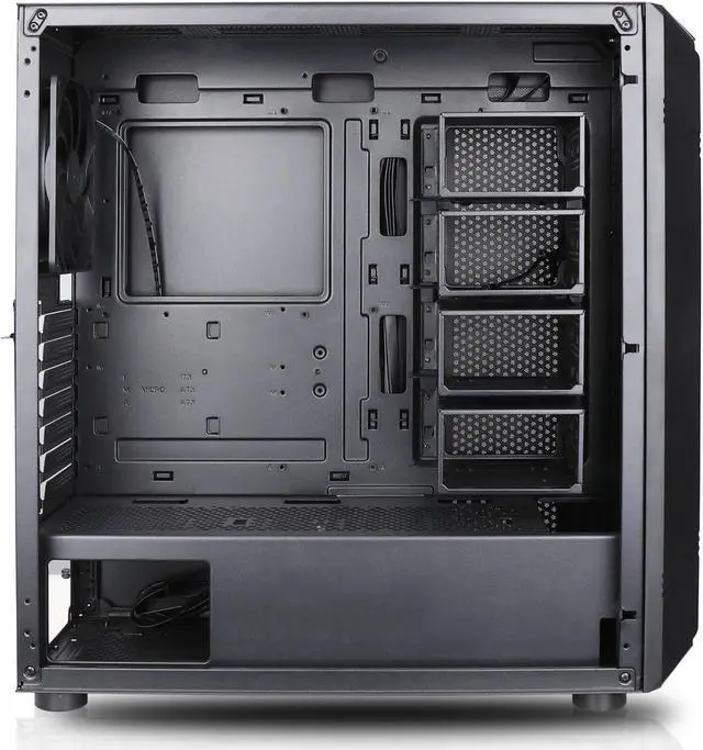 Alt view image 5 of 10 - Rosewill Helium NAS ATX Mid Tower Computer Case, Mesh Panel, 4x 140mm PWM Fan, Ideal for DIY NAS, media servers, or small business applications - Black