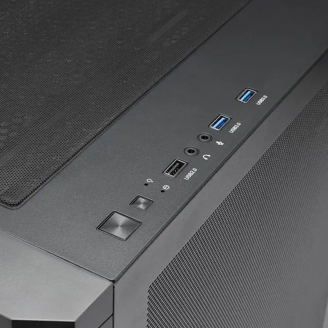 Alt view image 7 of 13 - Rosewill FBM-X3 Micro ATX Mid Tower Case - Full Mesh Panel, High Airflow Design, 3x PWM ARGB Fans, 2x USB 3.0, Pre-Installed ATX 3.1 650W 80+ Gold Power Supply, 3 Year Warranty - Black