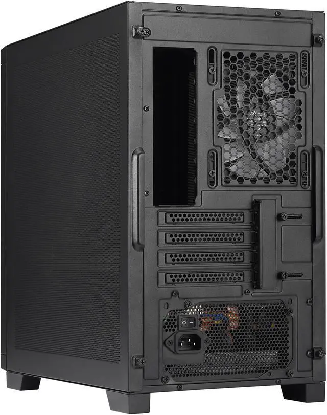 Alt view image 13 of 13 - Rosewill FBM-X3 Micro ATX Mid Tower Case - Full Mesh Panel, High Airflow Design, 3x PWM ARGB Fans, 2x USB 3.0, Pre-Installed ATX 3.1 650W 80+ Gold Power Supply, 3 Year Warranty - Black