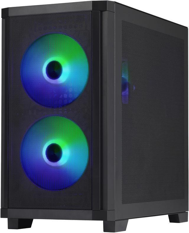Alt view image 5 of 13 - Rosewill FBM-X3 Micro ATX Mid Tower Case - Full Mesh Panel, High Airflow Design, 3x PWM ARGB Fans, 2x USB 3.0, Pre-Installed ATX 3.1 650W 80+ Gold Power Supply, 3 Year Warranty - Black