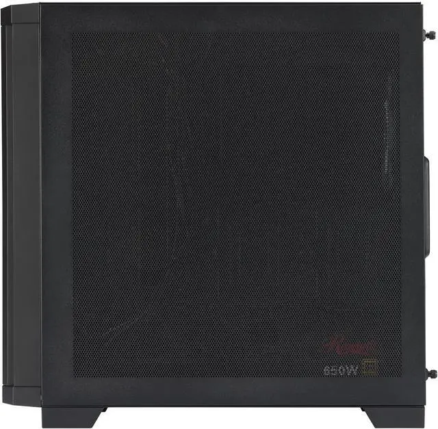 Alt view image 9 of 14 - Rosewill FBM-X3 Micro ATX Mid Tower Case - Tempered Glass Side, High Airflow Design, 3x PWM ARGB Fans, 2x USB 3.0, Pre-Installed ATX 3.1 650W 80+ Gold Power Supply, 3 Year Warranty - Black