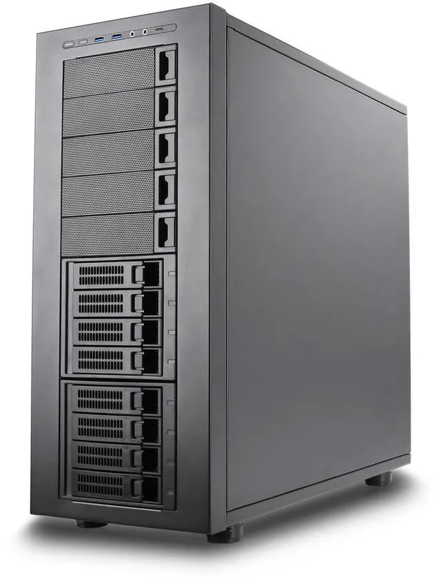 Alt view image 3 of 10 - Rosewill THOR NAS Pro - Full Tower Workstation Case | Server Chassis | Supports up to 8 3.5" Hot-Swap 3.5"/2.5" SATA/SAS and 4 2.5" SSD | E-ATX Compatible | 1x 140mm PWM Fan | USB 3.2 Type-C | Ideal for AI Servers, DIY NAS, Media Servers