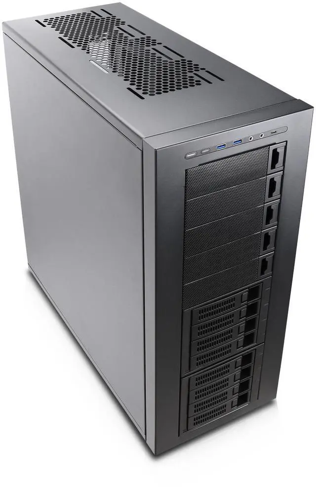 Alt view image 4 of 10 - Rosewill THOR NAS Pro - Full Tower Workstation Case | Server Chassis | Supports up to 8 3.5" Hot-Swap 3.5"/2.5" SATA/SAS and 4 2.5" SSD | E-ATX Compatible | 1x 140mm PWM Fan | USB 3.2 Type-C | Ideal for AI Servers, DIY NAS, Media Servers