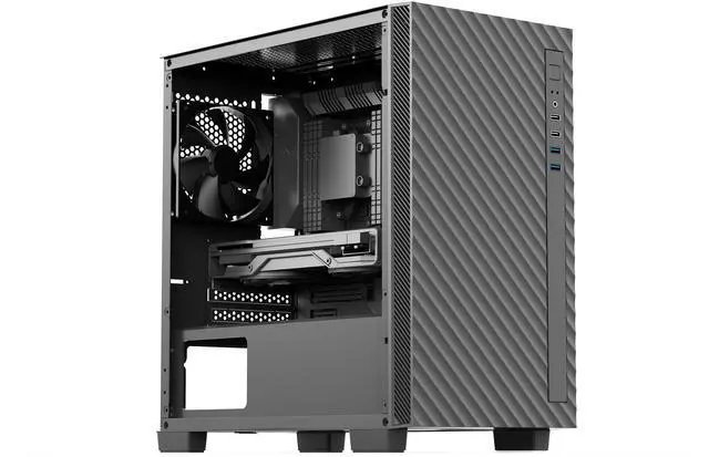 Alt view image 3 of 9 - Rosewill FBM-X5 Micro ATX Mini Tower Desktop Gaming & Office PC Computer Case with Pre-Installed 400W Power Supply, 240mm / 280mm AIO Support, 2X USB 2.0, 2 USB 3.0, 1x 120mm PWM Fan