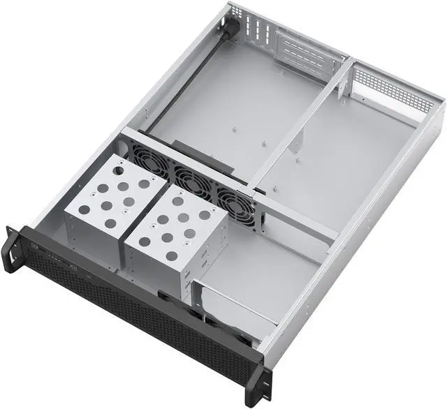 Alt view image 7 of 13 - Rosewill 2U Rackmount Server Chassis | Horizontal Full-Size GPU Support | ATX Motherboard Compatible | Supports up to 6x 3.5" HDD Bays | 5x 80mm PWM Fans | USB 3.2 Type-C | RSV-Z2006