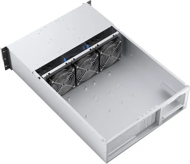 Alt view image 5 of 14 - Rosewill 3U Rackmount Server Chassis | Server Chassis | Supports up to 14 3.5" HDD | ATX Compatible | 5x 120mm PWM Fans + 2x 80mm PWM Fans | USB 3.2 Type-C | RSV-Z3014