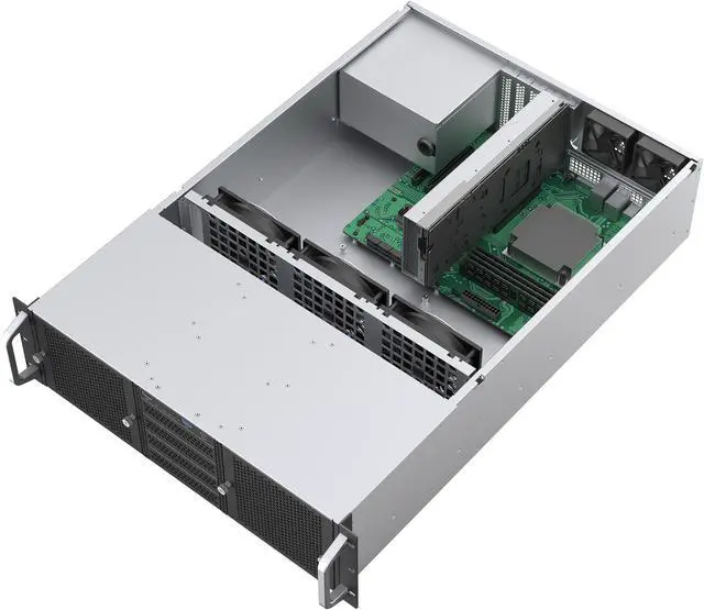 Alt view image 8 of 14 - Rosewill 3U Rackmount Server Chassis | Server Chassis | Supports up to 14 3.5" HDD | ATX Compatible | 5x 120mm PWM Fans + 2x 80mm PWM Fans | USB 3.2 Type-C | RSV-Z3014
