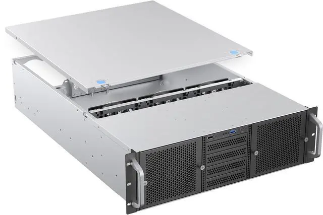 Alt view image 11 of 14 - Rosewill 3U Rackmount Server Chassis | Server Chassis | Supports up to 14 3.5" HDD | ATX Compatible | 5x 120mm PWM Fans + 2x 80mm PWM Fans | USB 3.2 Type-C | RSV-Z3014