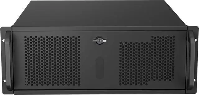 Alt view image 2 of 14 - Rosewill 4U Rackmount Server Chassis | Expands to 12 x 3.5" HDD | Massive ATX & PCIe Compatibility | 2x 120mm PWM Fans + 2x 80mm PWM Fans | USB 3.2 Type-C | RSV-R4012