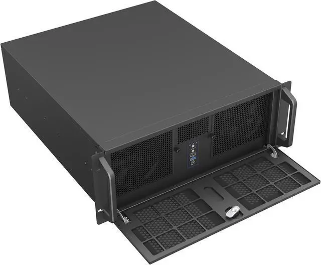 Alt view image 13 of 14 - Rosewill 4U Rackmount Server Chassis | Expands to 12 x 3.5" HDD | Massive ATX & PCIe Compatibility | 2x 120mm PWM Fans + 2x 80mm PWM Fans | USB 3.2 Type-C | RSV-R4012