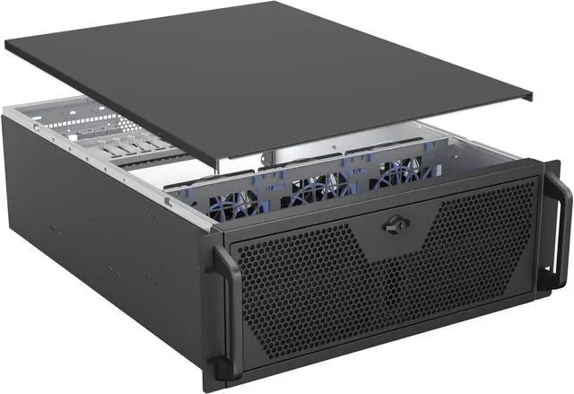 Alt view image 7 of 9 - Rosewill 4U Rackmount Server Chassis | Supports up to 12 3.5" HDD | ATX Compatible | 2x 120mm PWM Fans | USB 3.2 Type-C | RSV-L4620