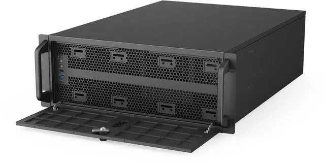 Alt view image 8 of 9 - Rosewill 4U Rackmount Server Chassis | Supports up to 12 3.5" HDD | ATX Compatible | 2x 120mm PWM Fans | USB 3.2 Type-C | RSV-L4620