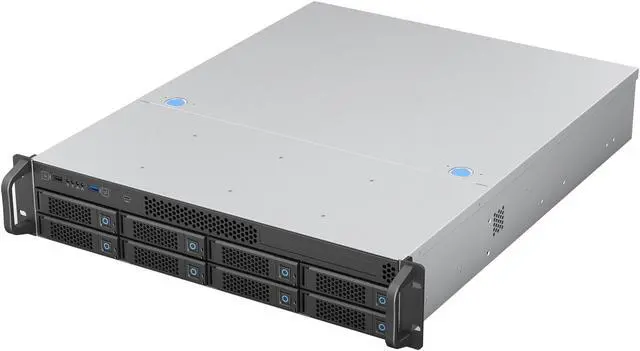 Main image of Rosewill 2U Rackmount Chassis | Server Chassis | Supports up to 8 3.5" 12Gbps Hot Swap | E-ATX Compatible | 3x 8038 PWM Fan | USB 3.2 Type-C | RSV-H208