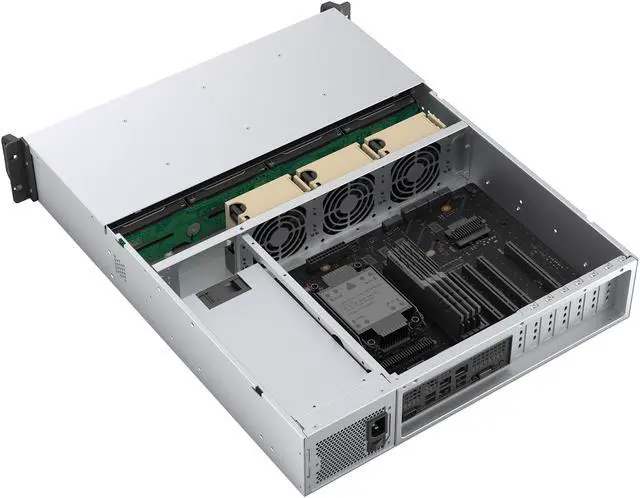 Alt view image 6 of 10 - Rosewill 2U Rackmount Chassis | Server Chassis | Supports up to 8 3.5" 12Gbps Hot Swap | E-ATX Compatible | 3x 8038 PWM Fan | USB 3.2 Type-C | RSV-H208