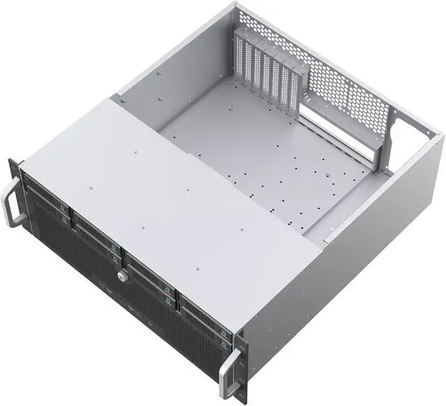 Alt view image 7 of 14 - Rosewill 4U Rackmount Server Chassis | Server Chassis | Supports up to 8 3.5" 12Gbps Hot Swap | ATX Compatible | 6x 80mm PWM Fan | USB 3.2 Type-C | RSV-H408