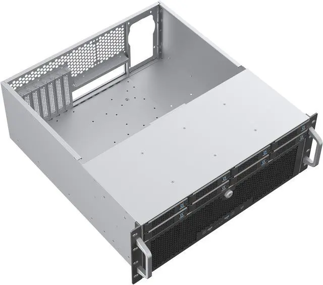 Alt view image 9 of 14 - Rosewill 4U Rackmount Server Chassis | Server Chassis | Supports up to 8 3.5" 12Gbps Hot Swap | ATX Compatible | 6x 80mm PWM Fan | USB 3.2 Type-C | RSV-H408