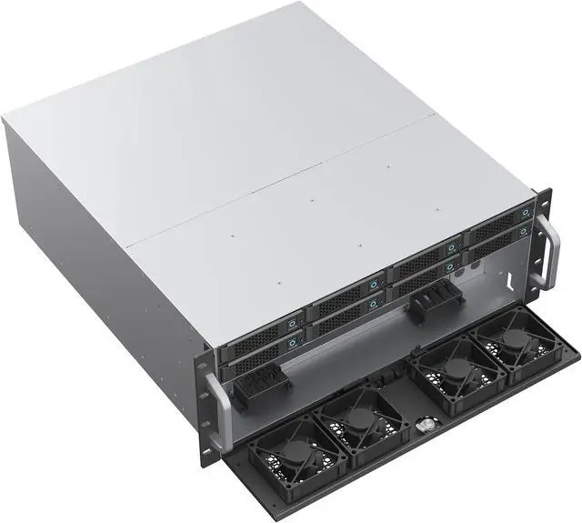 Alt view image 11 of 14 - Rosewill 4U Rackmount Server Chassis | Server Chassis | Supports up to 8 3.5" 12Gbps Hot Swap | ATX Compatible | 6x 80mm PWM Fan | USB 3.2 Type-C | RSV-H408