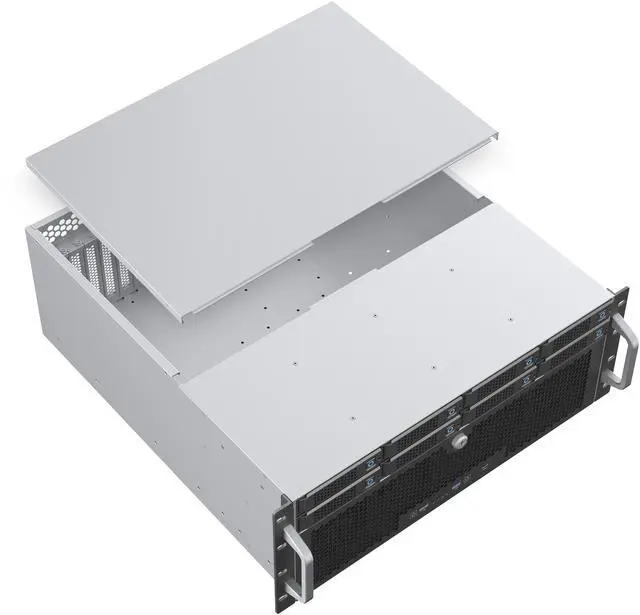 Alt view image 12 of 14 - Rosewill 4U Rackmount Server Chassis | Server Chassis | Supports up to 8 3.5" 12Gbps Hot Swap | ATX Compatible | 6x 80mm PWM Fan | USB 3.2 Type-C | RSV-H408