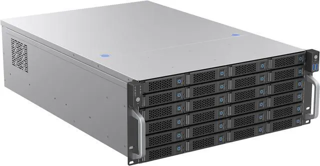 Main image of Rosewill 4U Rackmount Server Chassis | Supports up to 24 3.5" 12Gbps Hot Swap | E-ATX Compatible | 3x 120x38mm PWM Fan | RSV-H424