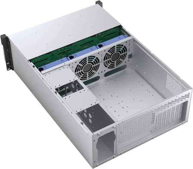Alt view image 5 of 15 - Rosewill 4U Rackmount Server Chassis | Supports up to 24 3.5" 12Gbps Hot Swap | E-ATX Compatible | 3x 120x38mm PWM Fan | RSV-H424