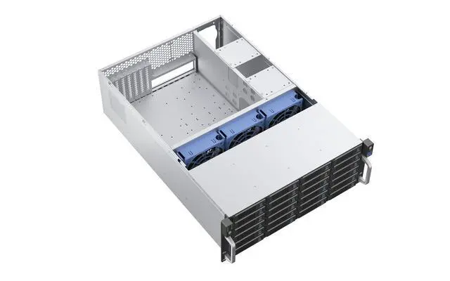 Alt view image 9 of 15 - Rosewill 4U Rackmount Server Chassis | Supports up to 24 3.5" 12Gbps Hot Swap | E-ATX Compatible | 3x 120x38mm PWM Fan | RSV-H424