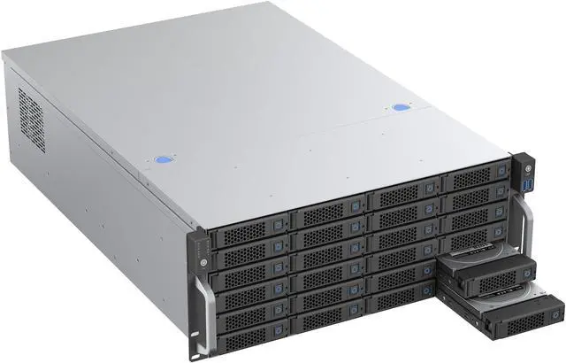 Alt view image 12 of 15 - Rosewill 4U Rackmount Server Chassis | Supports up to 24 3.5" 12Gbps Hot Swap | E-ATX Compatible | 3x 120x38mm PWM Fan | RSV-H424