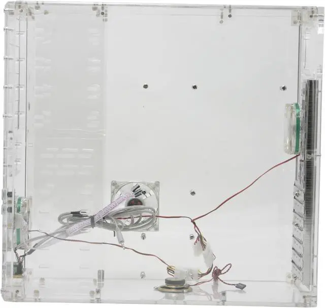 Alt view image 9 of 12 - LOGISYS Computer CS888CL Transparent Clear Acrylic ATX Mid Tower Computer Case Pre-Assembled