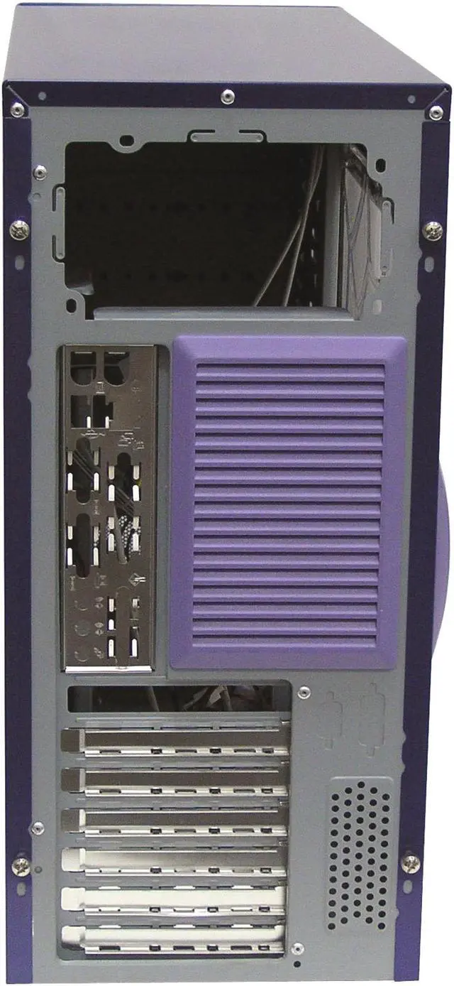 Alt view image 7 of 14 - LOGISYS Computer SPIDER II CS885BL Blue/Silver Steel ATX Mid Tower Computer Case