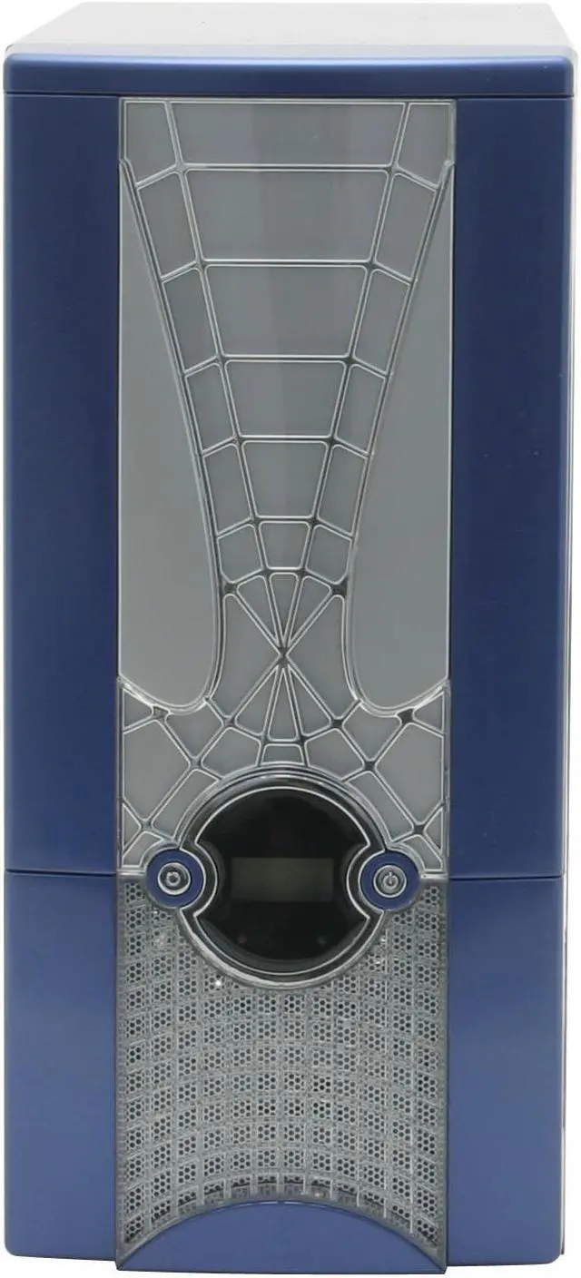 Alt view image 11 of 14 - LOGISYS Computer SPIDER II CS885BL Blue/Silver Steel ATX Mid Tower Computer Case