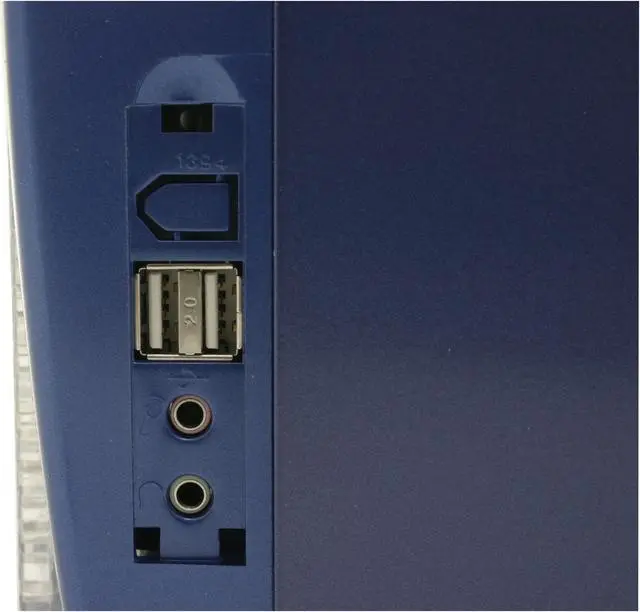 Alt view image 3 of 14 - LOGISYS Computer SPIDER II CS885BL Blue/Silver Steel ATX Mid Tower Computer Case