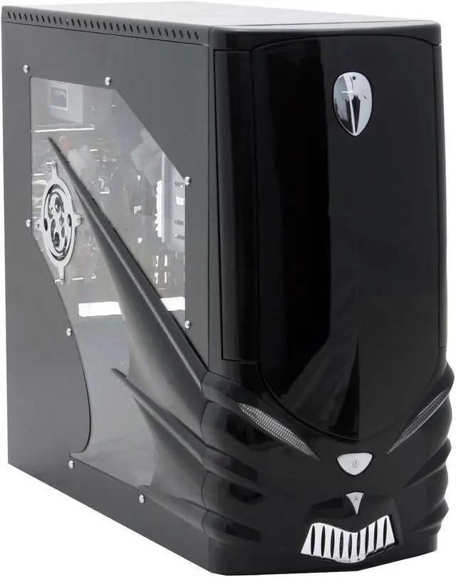 Alt view image 11 of 20 - LOGISYS Computer DRACULA CS602BK Black Steel ATX Mid Tower Computer Case 480W Power Supply