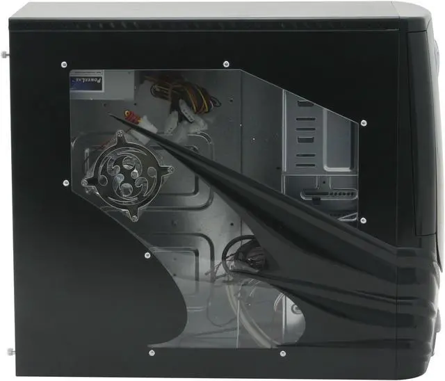 Alt view image 18 of 20 - LOGISYS Computer DRACULA CS602BK Black Steel ATX Mid Tower Computer Case 480W Power Supply