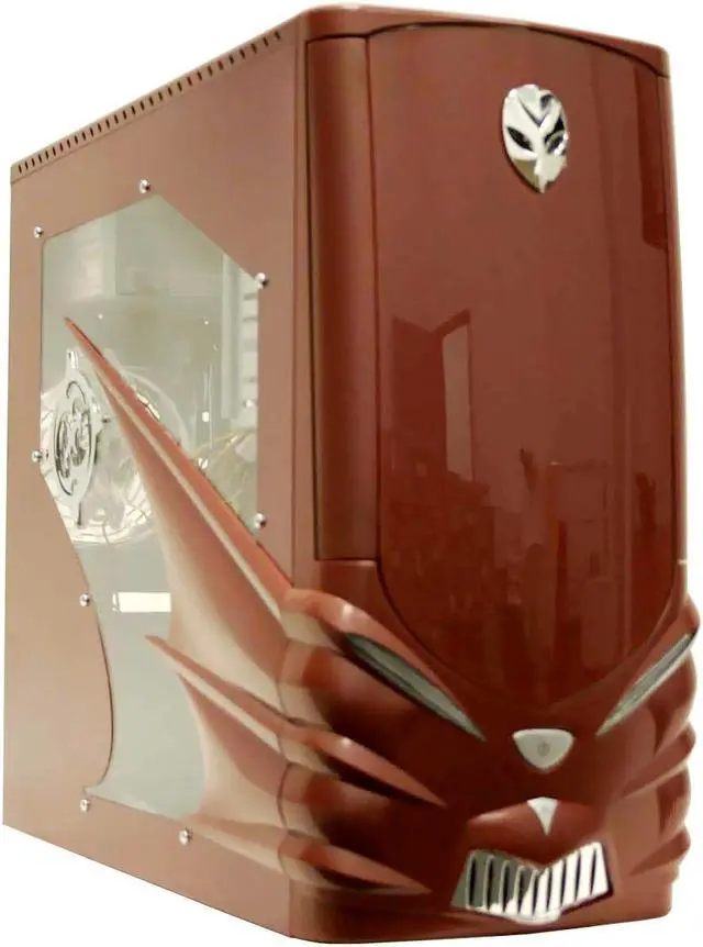 Alt view image 2 of 13 - LOGISYS Computer DRACULA CS602RD Red Steel ATX Mid Tower Computer Case 480W Power Supply