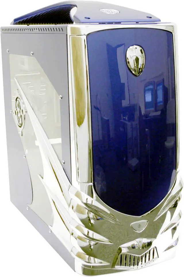 Alt view image 2 of 15 - LOGISYS Computer DRACULA CS602BL Blue/Silver Steel ATX Mid Tower Computer Case 480W Power Supply