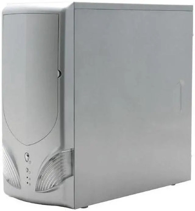 Alt view image 3 of 16 - LOGISYS Computer Area 51 CS51WSL Silver Steel ATX Mid Tower Computer Case 480W Power Supply