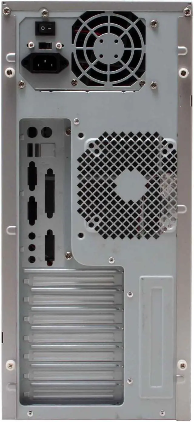 Alt view image 8 of 16 - LOGISYS Computer Area 51 CS51WSL Silver Steel ATX Mid Tower Computer Case 480W Power Supply