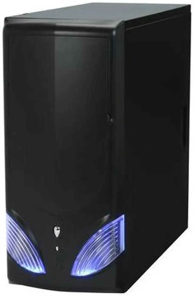 Alt view image 3 of 12 - LOGISYS Computer Area 51 CS51WBK Black Steel ATX Mid Tower Computer Case 480W Power Supply