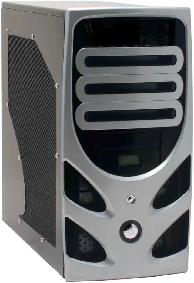 Silver Computer System LOGISYS Computer CS860SL Black/Silver Computer Case - Newegg.com