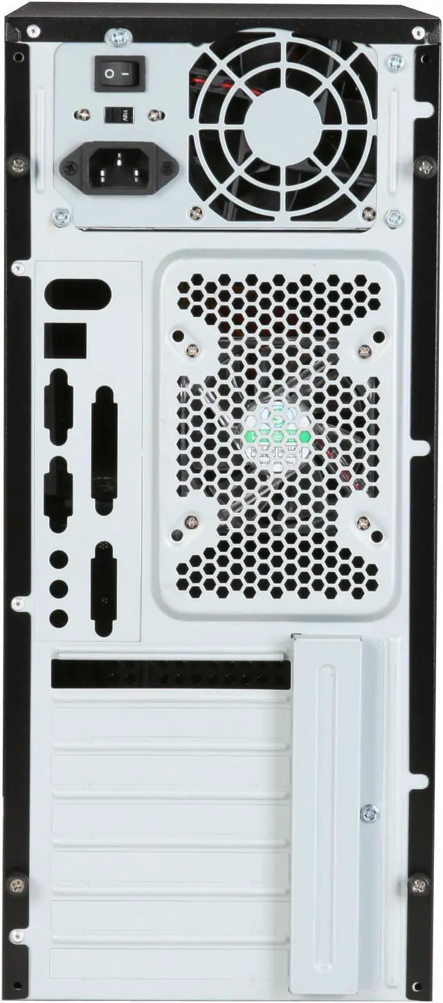 Alt view image 10 of 11 - LOGISYS Computer CS206SL Black / Silver Steel ATX Mid Tower Computer Case 480W Power Supply
