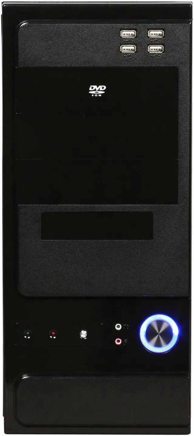 Alt view image 2 of 9 - LOGISYS Computer CS301BK Black Solid 6.0mm SECC metal ATX Mid Tower Computer Case 480W Power Supply