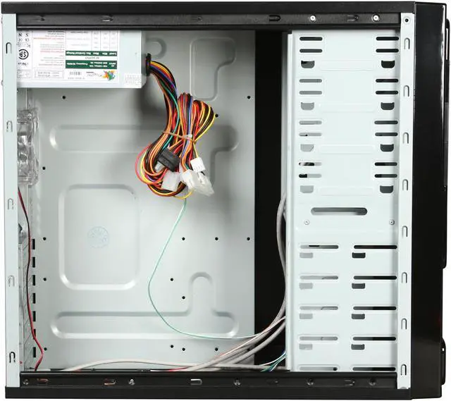 Alt view image 6 of 9 - LOGISYS Computer CS301BK Black Solid 6.0mm SECC metal ATX Mid Tower Computer Case 480W Power Supply