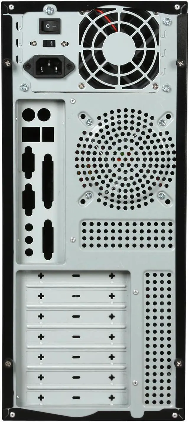 Alt view image 8 of 9 - LOGISYS Computer CS301BK Black Solid 6.0mm SECC metal ATX Mid Tower Computer Case 480W Power Supply