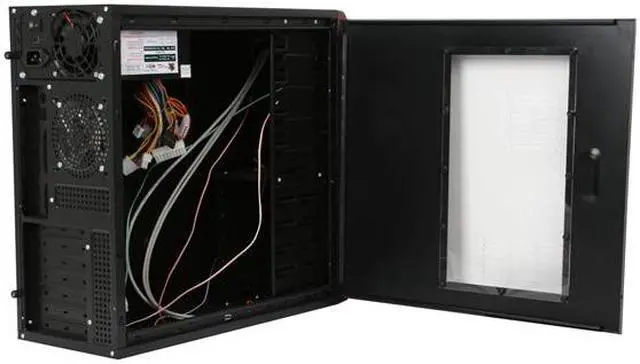 Alt view image 5 of 9 - LOGISYS Computer CS308RD Red / Black Steel / Plastic ATX Mid Tower Computer Case 480W Power Supply