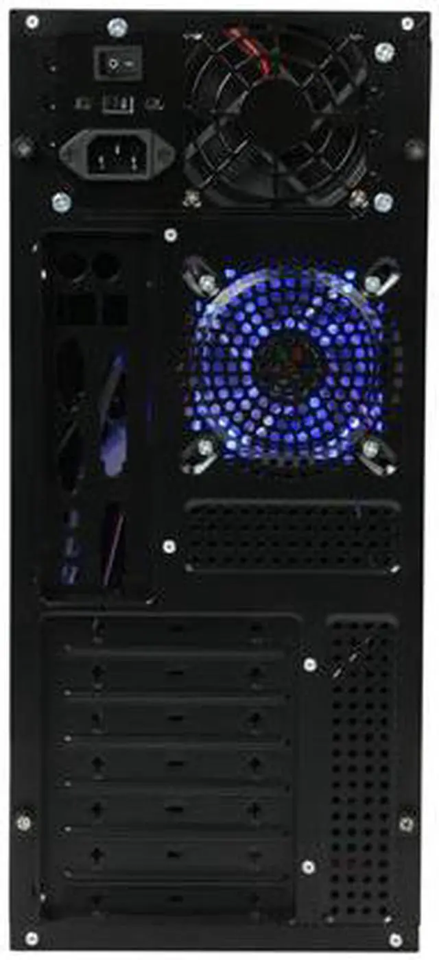 Alt view image 8 of 9 - LOGISYS Computer CS308RD Red / Black Steel / Plastic ATX Mid Tower Computer Case 480W Power Supply