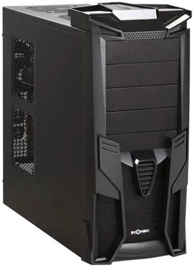 Main image of LOGISYS Computer CS1200BK  ATX Mid Tower Optimus All Black Gaming Case