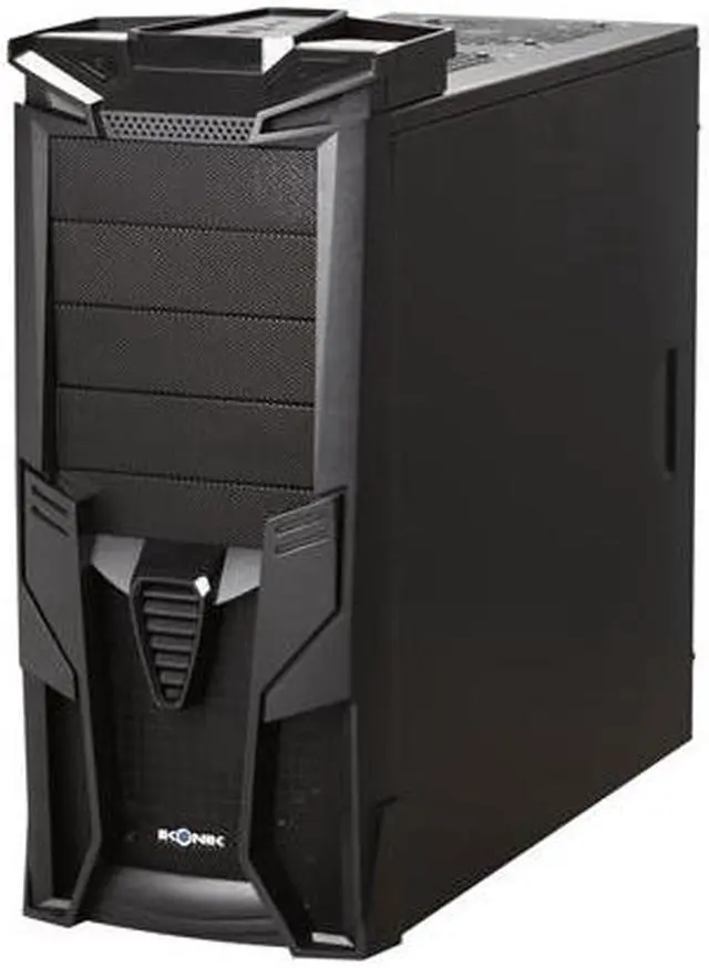 Alt view image 3 of 9 - LOGISYS Computer CS1200BK  ATX Mid Tower Optimus All Black Gaming Case