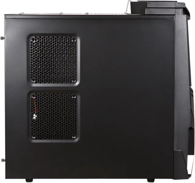 Alt view image 4 of 9 - LOGISYS Computer CS1200BK  ATX Mid Tower Optimus All Black Gaming Case