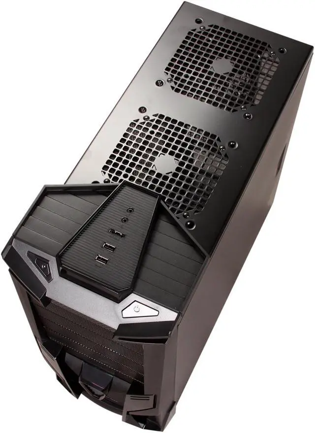 Alt view image 7 of 9 - LOGISYS Computer CS1200BK  ATX Mid Tower Optimus All Black Gaming Case