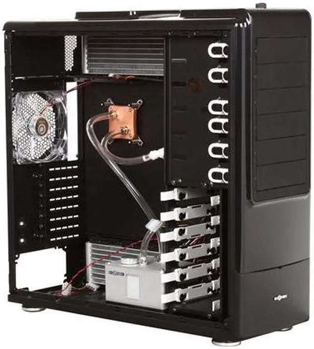 Alt view image 6 of 9 - LOGISYS Computer CS8009BK Black  ATX Full Tower Extreme Automobile Technology Water Cooling Serve / Gaming Case